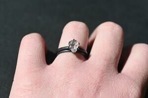 alternative raw diamond engagement rings, raw crystal size 4 5 6 7 8 8 9 10 11